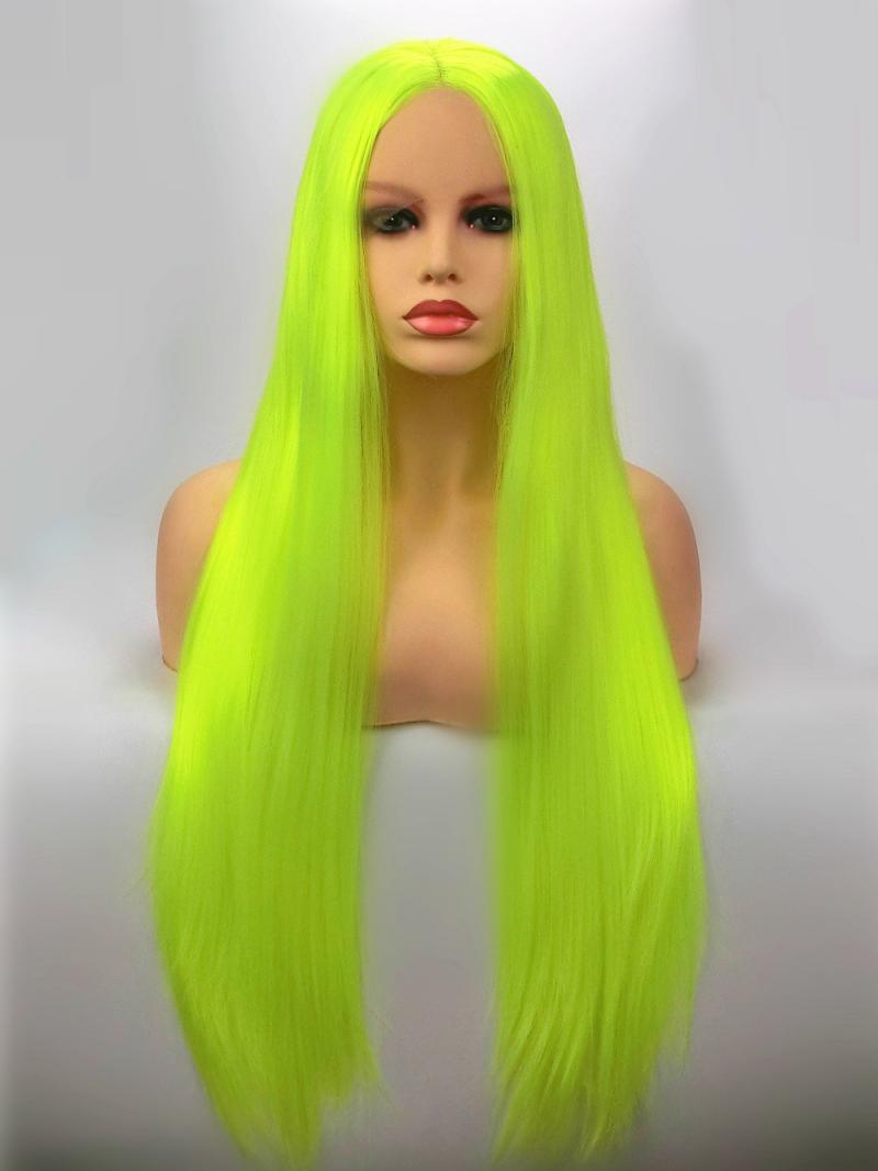 lime green lace frontal